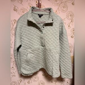 Eddie Bauer light mint Quilted Sweatshirt